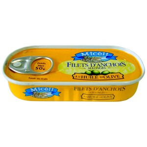 Miceli Filets D'anchois À L Huile D'olive 50G