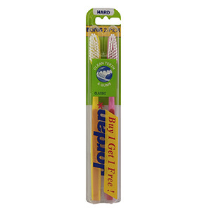 Jordan Tooth Brush Hard 1+1 Free