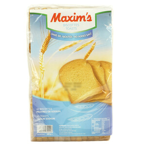Maxim's Toast Diet Sans Sel 330G