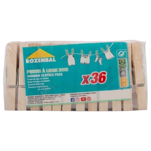 Rozenbal 36 Pinces A Linges Bois