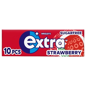 Wrigley's Extra Strawberry Sugar Free 10 Pieces 14G