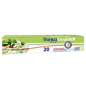 Sanita Easy Lock Zipper Bag Large 20 Pieces
