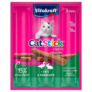 Vitakraft Cat Sticks Mini Rabbit & Duck 3 Pieces 18G