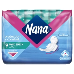 Nana Pads Protection & Comfort Maxi Thick Long 9 Pieces