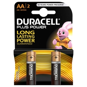Duracell Plus Power Long Lasting Aa 2 Pieces