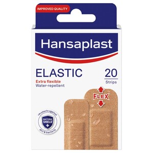 Hansaplast Elastic Fabric Wound Plasters Assorted 20 Strips