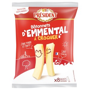 Président Emmental A Croquer 8 Sticks 144G