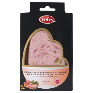 Volys Sliced Turkey Mortadella With Olives 150G