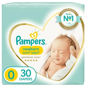 Pampers Premium Care S0 New Born 30 Pieces