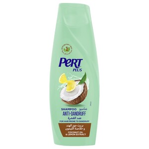 Pert Plus Shampoo Anti Dandruff Coconut Oil & Lemon Extract 400Ml