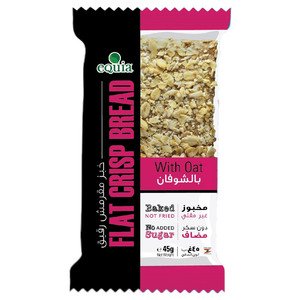 eQuia Flat Crisp Bread With Oats 45G