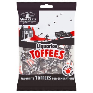 Walker's Nonsuch Prepacked Liquorice Toffees 150G