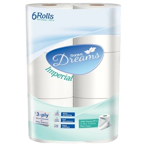 Sanita Dreams Toilet Paper Imperial 6 Rolls