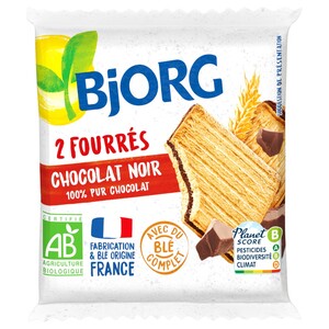 Bjorg 2 Fourres Chocolat Noir 50G