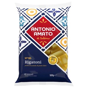Antonio Amatto Pasta Rigatoni No.86 500G