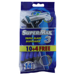 Super Max 3 Triple Blades 10+4 Free
