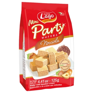Lago Mini Party Wafers Nocciola 125G