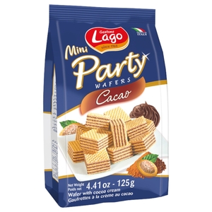 Lago Mini Party Wafers Cacao 125G