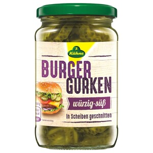 Kühne Burger Gherkins Pickles Concombre 370Ml
