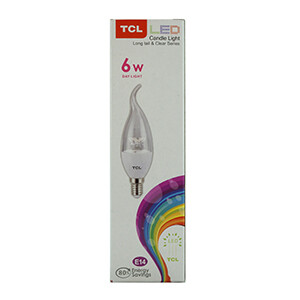 Tcl Led Candle 6W Day Mouse Tail Clear