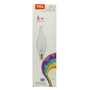 Tcl Led Candle 6W Warm Mouse Tail Frost