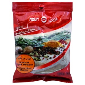 Aoun Black Pepper Ground 100G