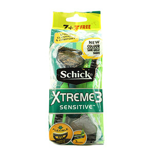 Schick Xtreme Iii Men Gray 7+3 Free