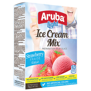 Aruba Ice Cream Mix Strawberry Diet 70G