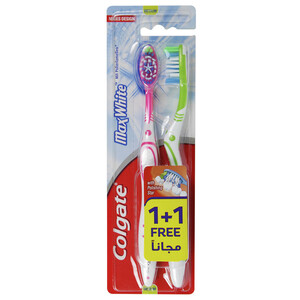 Colgate Toothbrush Extra Clean Medium Twinpack 1+1 Free