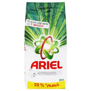 Ariel Powder Laundry Detergent Automatic Original 8Kg -20% Off