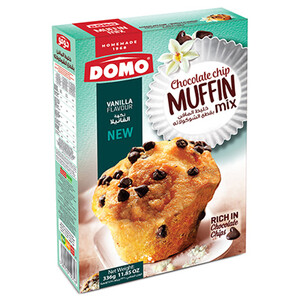 Domo Cake Muffin Mix Chocolate Chip Vanilla 336G