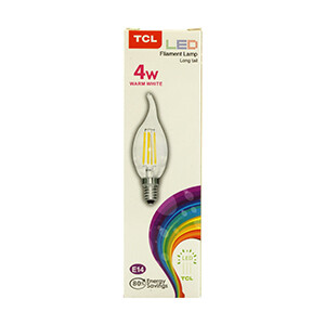 Tcl Led Filament Candle 4W Mouse Tail Warm