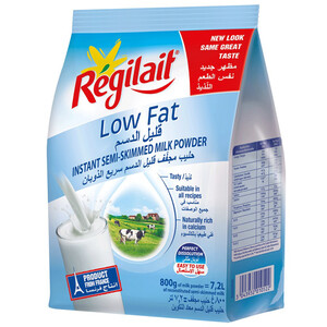 Regilait Powder Milk Semi-Skimmed Low Fat 800G