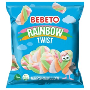 Bebeto Marshmallow Rainbow Twist 60G
