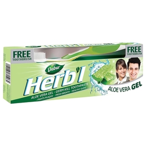 Dabur Herbal Aloe Vera Toothbrush + Toothpaste 150G