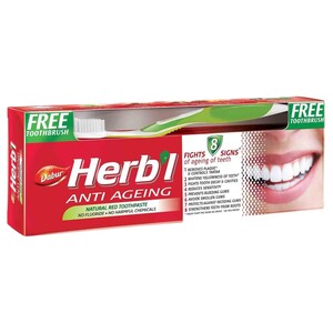 Dabur Toothpaste Anti Ageing Herbal 150G + Toothbrush