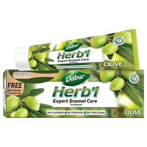 Dabur Herbal Olive Toothbrush + Toothpaste 150G