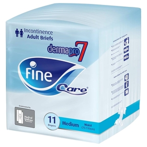 Fine Care Adult Briefs Medium 11 Pieces