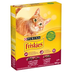Friskies Cat Food With Beef, Chicken And Vegetables 300G