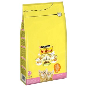 Friskies Junior Cat Food Chicken, Milk And Vegetables 1.5Kg