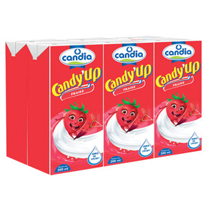 Candia Candy' Up Milk Shake Strawberry 180Ml X6