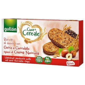 Gullón Hazelnut Sandwich Oat & Chocolate Chips 220G