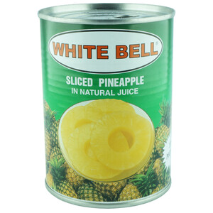 White Bell Sliced Pineapple In Natural Juice 567G