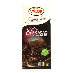 Valor 85% Dark Chocolate Sugar Free 100G
