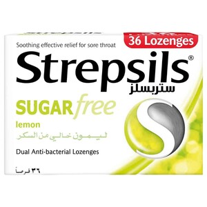 Strepsils Lemon Sugar Free 36 Lozenges