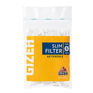 Gizeh Slim Filter Charcoal Size 6Mm