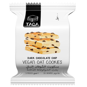 Taqa Oat Cookies Dark Chocolate Chip Vegan 40G