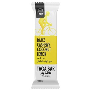 Taqa Bar Dates Cashews Coconut Lemon 40G