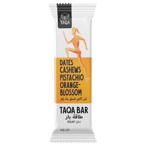 Taqa Bar Dates Cashews Pistachio Orange Blossom 40G