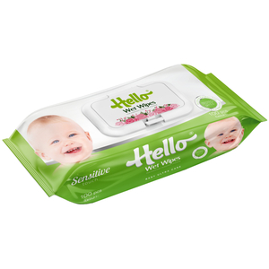 Hello Wet Wipes 100 Pieces